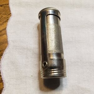 Vintage Nickel Plated Brass Match Holder